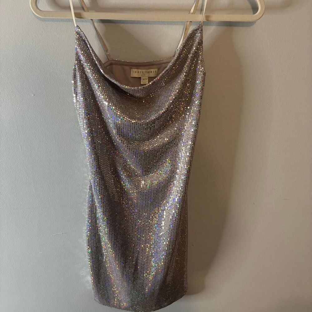 Unbranded Women's Silver and Gold Dress - Picture 1 of 4